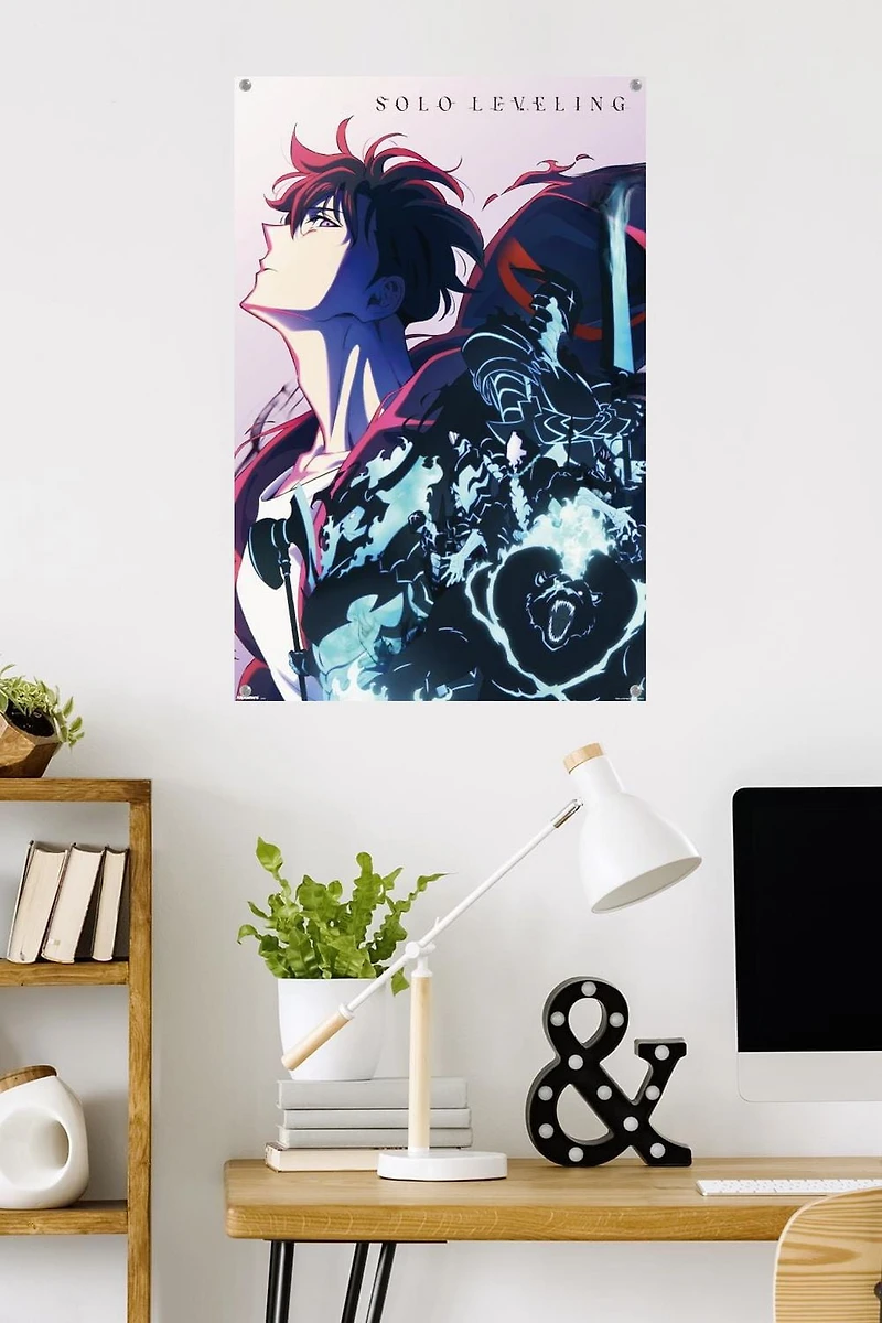 Solo Leveling: Season 2 - Teaser Key Art Wall Poster with Push Pins, 22.375" x 34"