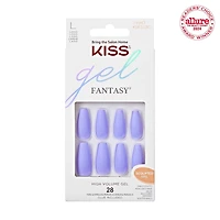 KISS Gel Fantasy - 28 faux ongles, longs Haut volume.