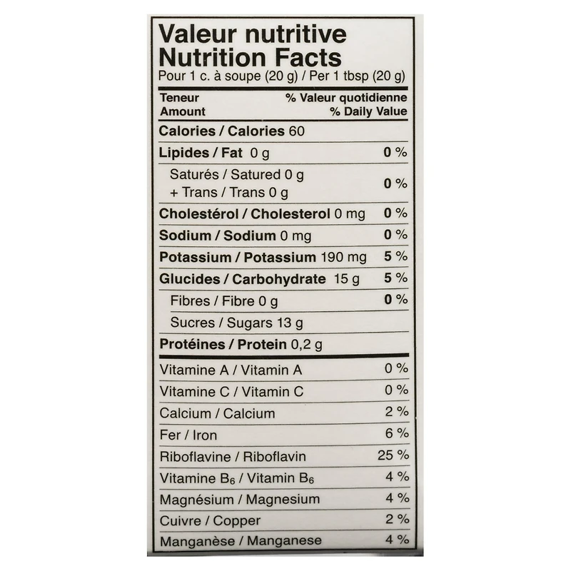 Grandma 100 % Naturel Sans Gluten Mélasse Qualité Fantaisie