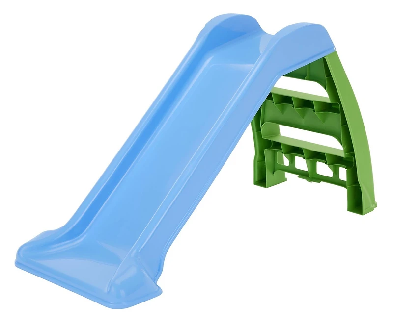 Premier toboggan de Little Tikes - Bleu/vert Se plie et se déplie