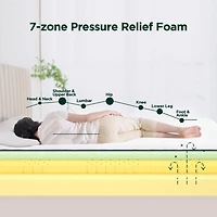 Zinus Spa Sensations Cloud 10 inch Firm Memory Foam Mattress, Twin, Full, Queen, King