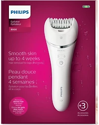 Philips Epilator Series 8000 Wet & Dry epilator, BRE700