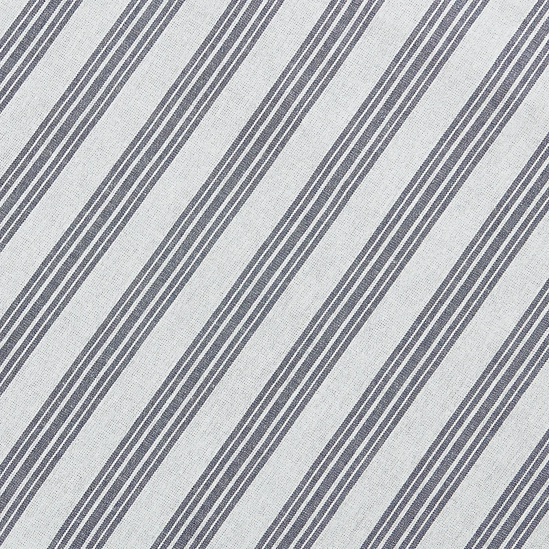 HOMETRENDS 2-Piece Blue Stripe Duvet Cover Set, Twin, 100% Cotton
