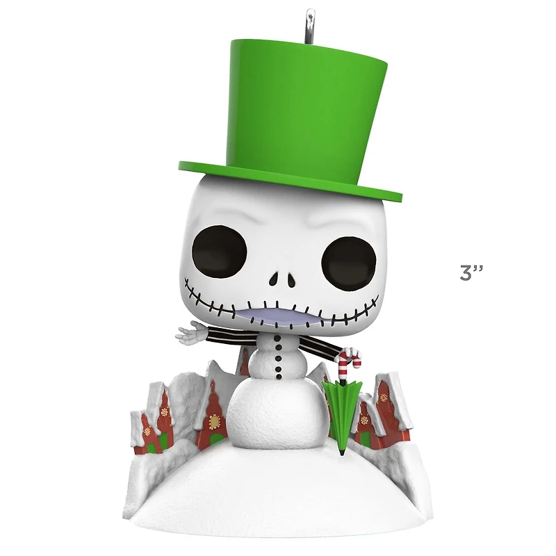 Hallmark Keepsake Christmas Ornament (Disney Tim Burton's The Nightmare Before Christmas Jack Skellington Snowman Funko POP!)