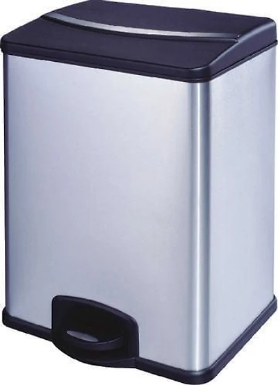 hometrends Stainless Steel Recycling Bin, 36 Litre