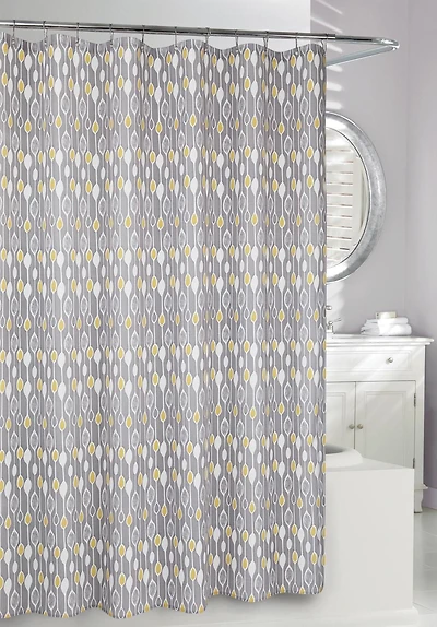 MODA AT HOME RIDEAU DE DOUCHE EN TISSU-GREYSTONE