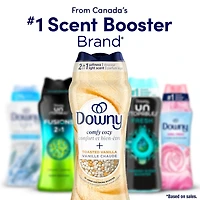Perles de rehausseur de parfum pour lessive Downy Confort et bien-être, parfum Vanille chaude, Douceur et fraîcheur, 726 g (25,6 oz)