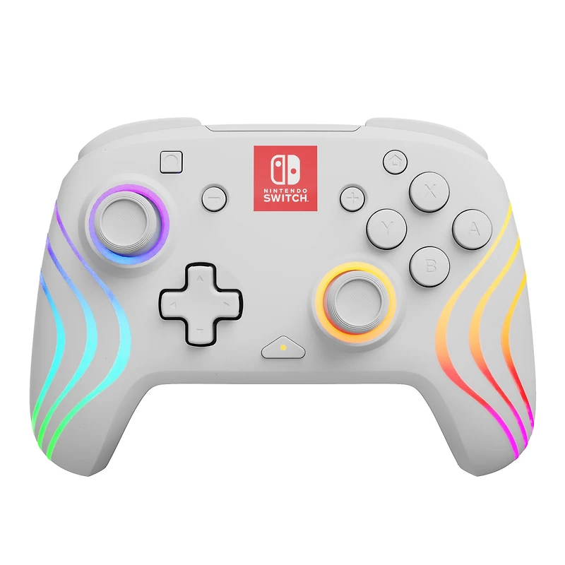 PDP Afterglow™ Wave Wireless Controller: White - Nintendo Switch, & Nintendo Switch - OLED Model, PDP AG Wave WL CNTRL: White