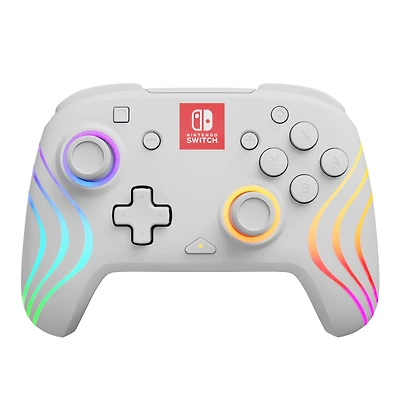 PDP Afterglow™ Wave Wireless Controller: White - Nintendo Switch, & Nintendo Switch - OLED Model, PDP AG Wave WL CNTRL: White