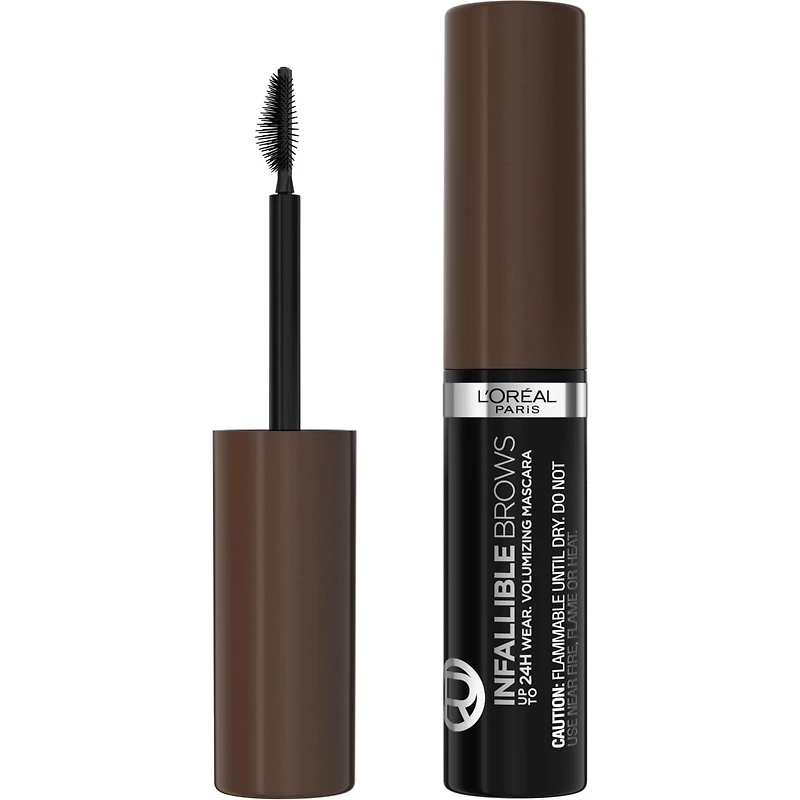 L'Oréal Paris Infallible 24H Mascara Volumisant pour Sourcils, 4 mL Mascara pour Sourcils Longue Tenue
