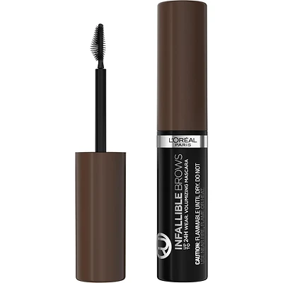L'Oréal Paris Infallible 24H Mascara Volumisant pour Sourcils, 4 mL Mascara pour Sourcils Longue Tenue