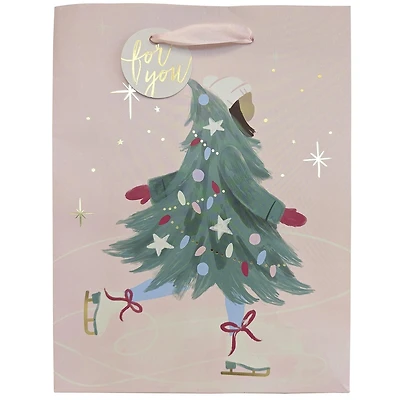 Moyen Sac Cadeau Jupe De Sapin Joyeuse