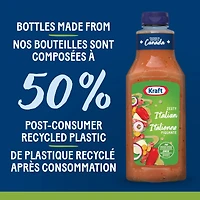 Vinaigrette Italienne Piquante, Bouteille KRAFT LIQUID DRESSING Zesty Italian
