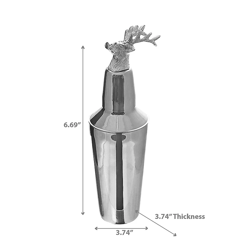 Cuve À Vin En Acier Inoxydable Avec Renne 13,38"