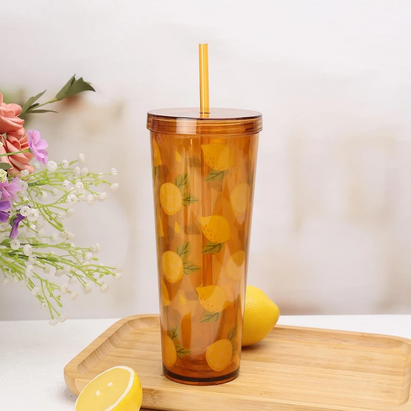 Gobelet à paille Acrylique Bleu Mainstays, 27 onces 1 pièce