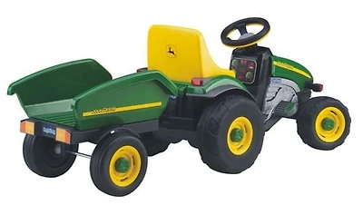 John Deere Farm Tractor with Trailer