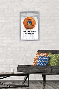 NBA Golden State Warriors - Drip Ball 20 Wall Poster