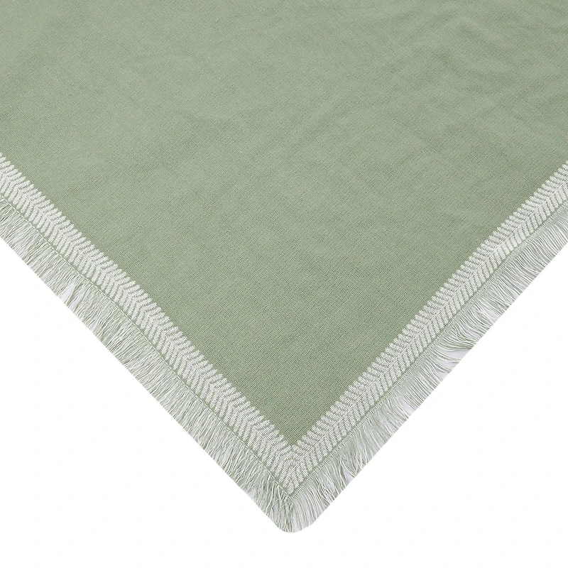 Jeté de table Mainstays Global - 50" x 50" - Vert - 100 % coton