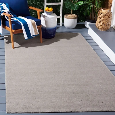 SAFAVIEH Outdoor Microloop Garrett Tapis Intérieur/Extérieur Uni