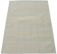 ECARPETGALLERY 4'9" x 6'9" Transitional Collage Handmade Area Rug for Living Room, Dining Room and Bedroom in Blue