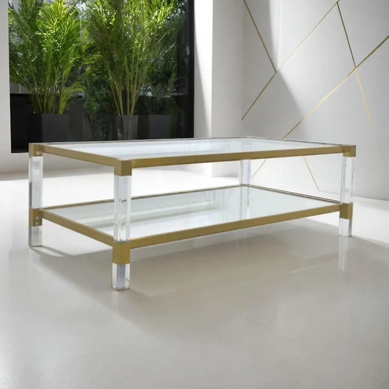 TABLE BASSE NERO COULEUR ARGENT