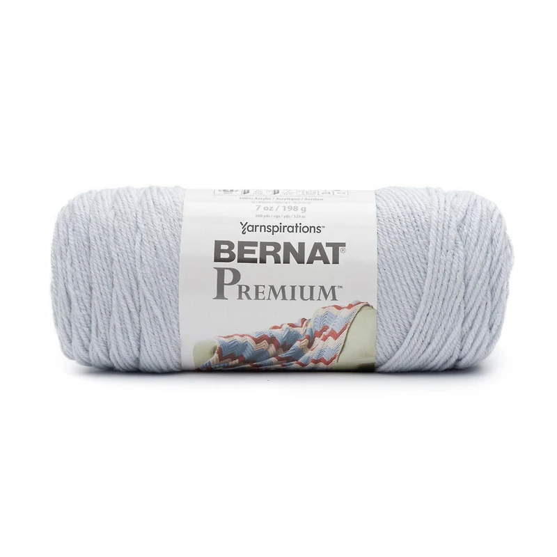 Bernat® Premium™ Yarn, Acrylic #4 Medium, 7oz/198g, 360 Yards, Acrylic #4 Medium Yarn