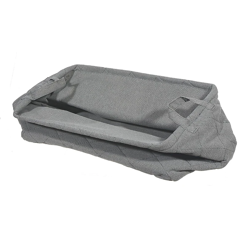Panier De Rangement Matelassé 3Pc Nibling Avec Poignées (Gris)