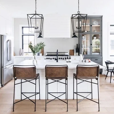 Tabouret Plata Import Wharton en Marron