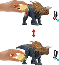 Jurassic World Dino Reveal 2 Dinosaur Toys in Battle Arena, Warm Water Changes Decoration