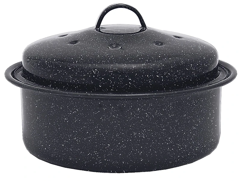 Granite Ware Round Roaster with Lid, 10 inch
