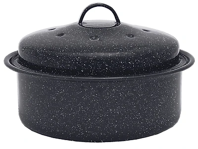 Granite Ware Round Roaster with Lid, 10 inch