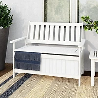 Banc de rangement extérieur den bois massif Miramar