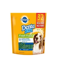 Gâteries de soins buccodentaires PEDIGREE DENTASTIX Frais pour chiens de race moyenne, 32 bâtonnets