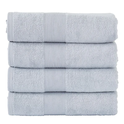 Serviette de bain Fabstyles super douce et absorbante, serviettes de bain de luxe pour spa, maison et hôtel, serviettes à séchage rapide, lot de 4, 27 x 54 pouces