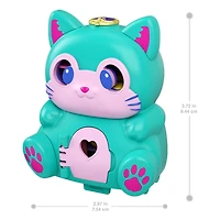 Polly Pocket-Coffret Transformable Chat, mini-poupée, figurine de chat