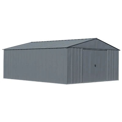 Arrow Classic 14 x 17 x 7 ft Charcoal Steel Storage Shed
