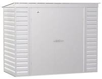 Arrow Select Steel Storage Shed Steel Storage Shed, 8x4, Flute Grey