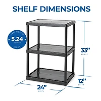 4 Shelf Adjustable, Medium Duty