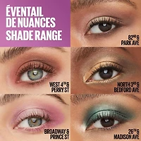 Maybelline New York, Shadow Blocks, Fard à paupières, Brodway & Prince St, 2,4 g nuances spectaculaires dans un format poche
