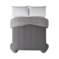 Mainstays Solid Reversible Microfiber Comforter, 1 piece, Available in Twin & Double/Queen