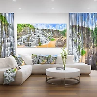 Design Art Chutes De Pongour  Art Sur Toile
