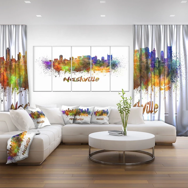 Design Art La Ligne D'Horizon De Las Vegas Art Sur Toile