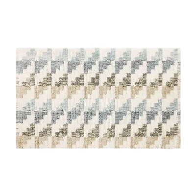 Tapis de bain Houndstooth Blue de Hometrends