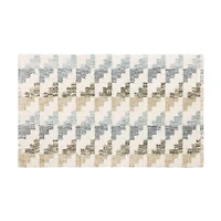Tapis de bain Houndstooth Blue de Hometrends
