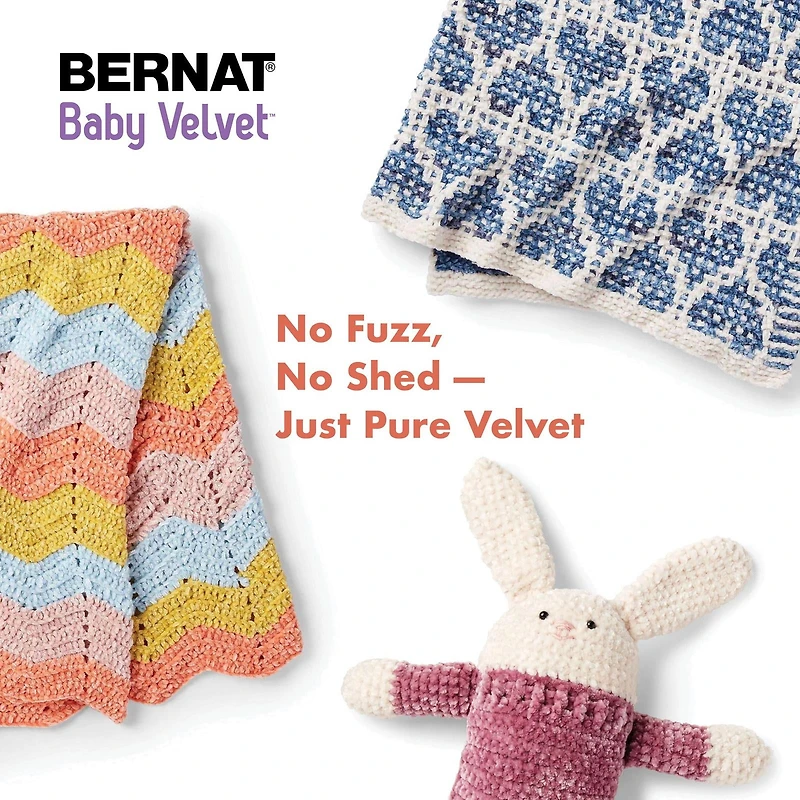 Bernat® Baby Velvet™ Yarn, Polyester #4 Medium, 10.5oz/300g, 492 Yards