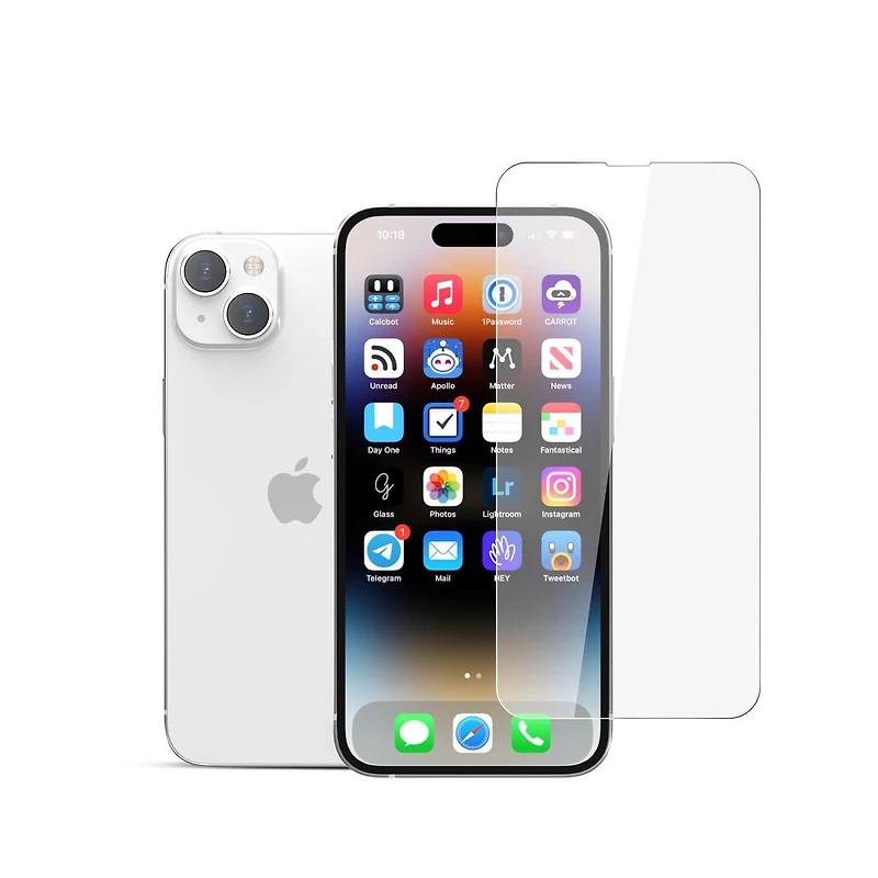 22 Cases Tempered Glass Screen Protector iPhone 15