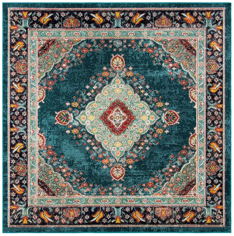 SAFAVIEH Madison Sonam Floral Bordered Area Rug