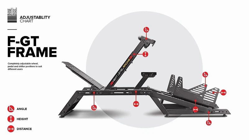 Next Level Racing® F-GT Frame Only Formula and GT Simulator Cockpit