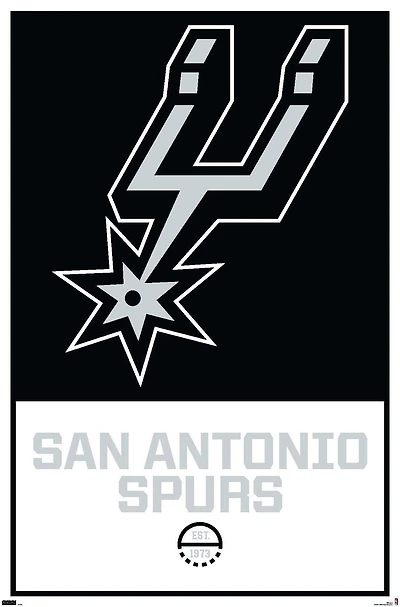 NBA San Antonio Spurs - Logo 21 Wall Poster, 22.375" x 34"