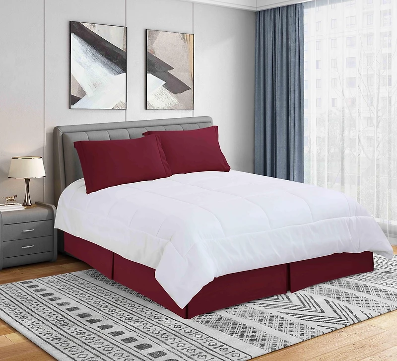 Jupe de Lit de Microfiber Super Doux